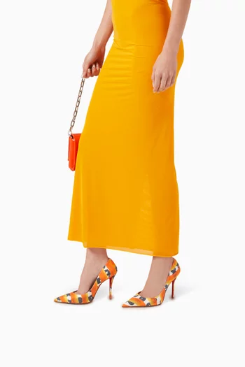 Miss Z 100 Pumps in Gaagal-coated Canvas