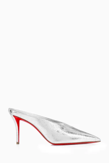 Miss Z Slimimule 80 Mules in Laminated Calf Leather