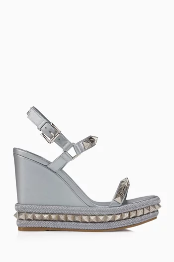 Pyraclou 110 Espadrille Wedges in Iridescent Nappa Leather