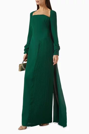 A-line Gown in Crepe