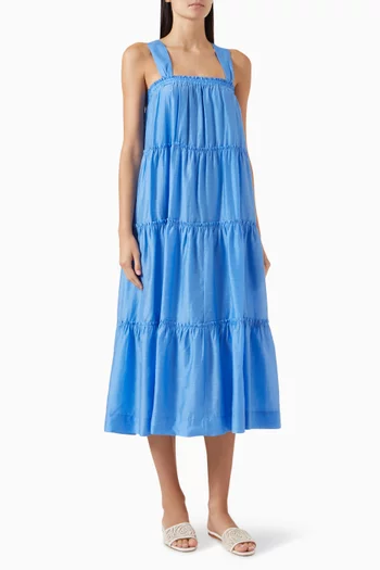 Emily Midi Dress in Cotton
