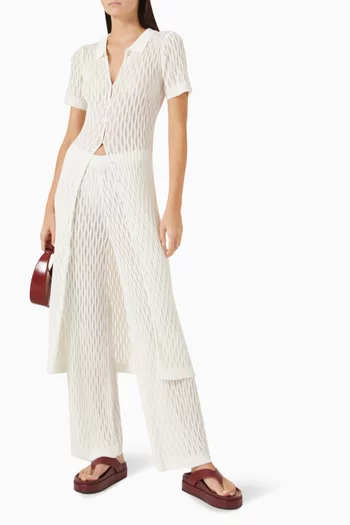 Kirra Pointelle Knit Pants