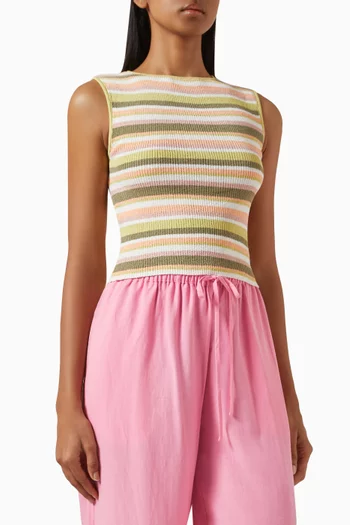 Amelia Stripe Crop Top