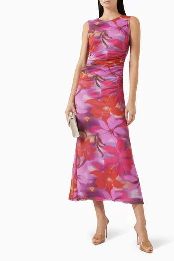 Sierra Midi Dress in Mesh