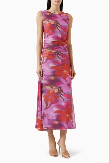 Sierra Midi Dress in Mesh