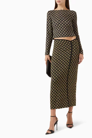 Luca Top in Stretch-lace