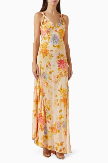 Sofia Floral Dress in Viscose