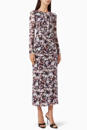 Audrey Midi Dress in Mesh