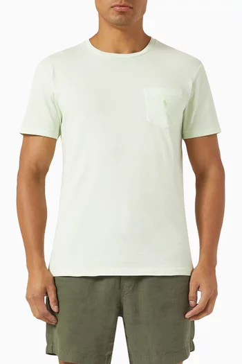 Embroidered-pony Logo T-shirt in Cotton