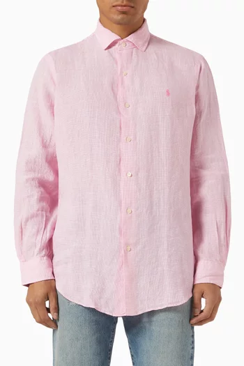 Logo Shirt in Linen