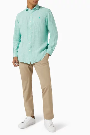 Logo Shirt in Linen