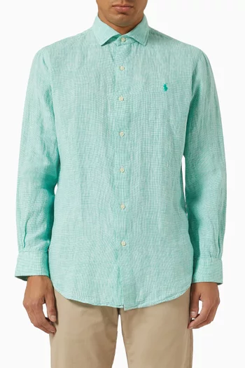 Logo Shirt in Linen