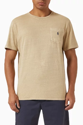 Polo Pony T-shirt in Cotton & Linen