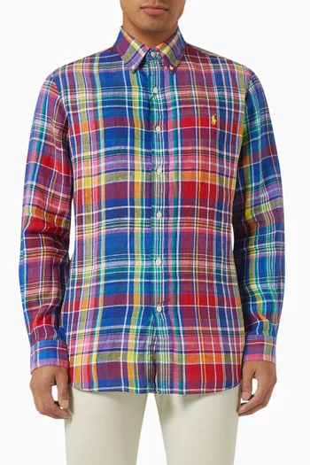 Check Pony Shirt in Cotton