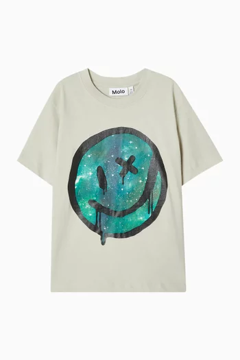 Riley Graffiti Smiley T-shirt in Organic Cotton