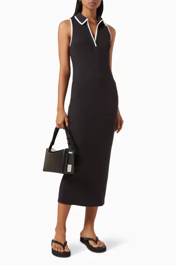 Darien Polo Midi Dress in Stretch-cotton