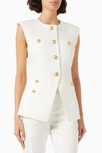 Tamara Vest in Linen