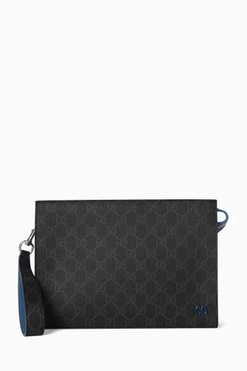 Small Bi-colour Pouch in GG Supreme