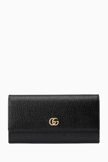 GG Marmont Continental Wallet in Leather