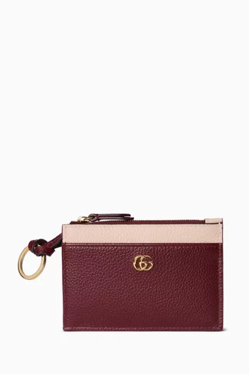 GG Marmont Card Case Wallet in Leather