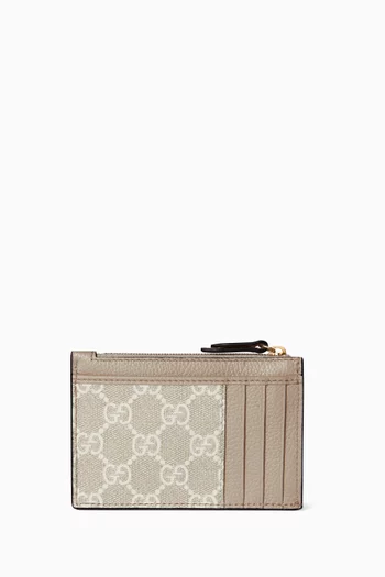 GG Marmont Zip Key Pouch in Leather
