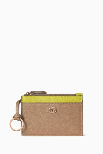 GG Marmont Card Case Wallet in Leather
