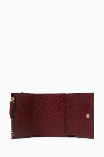 GG Marmont Mini Wallet in Leather & Canvas