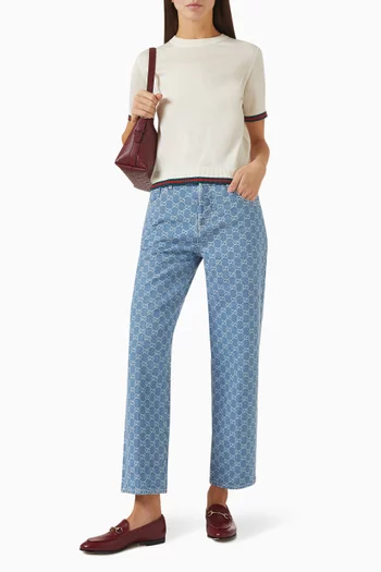 Web Trim Top in Cashmere-silk