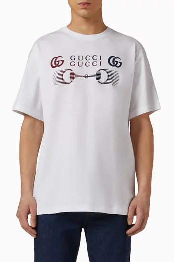 Printed T-shirt in Cotton