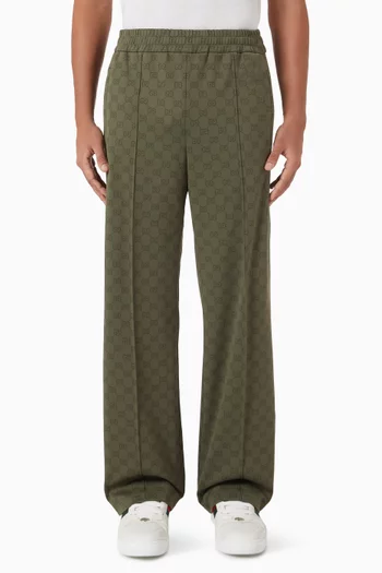 GG Jacquard Sweatpants in Cotton-blend