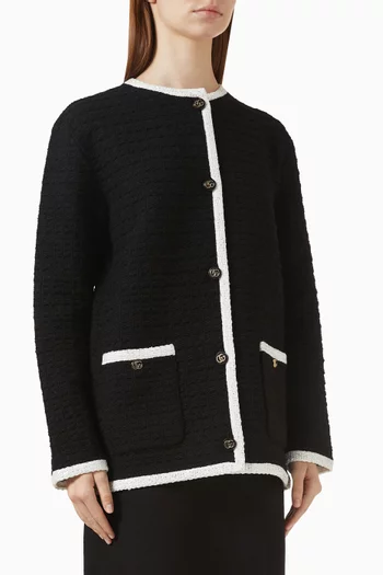 Sweater Cardigan in Tweed