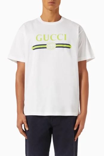 Logo T-shirt in Cotton Jersey