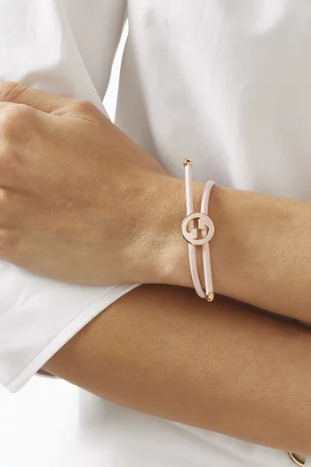 Interlocking G Bracelet in Leather