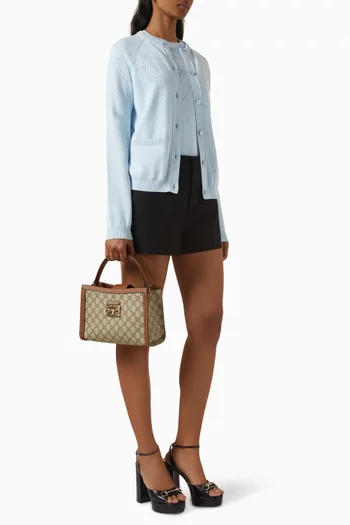GG Argyle Sweater in Cotton-knit