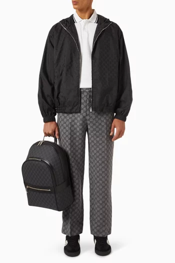 Hooded Jacket in GG Nylon