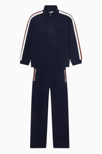 Logo Stripe Jacket in Cotton