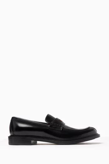 Web Loafers in Leather