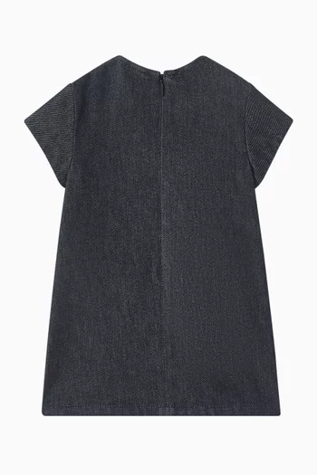 فستان بطيات دينم