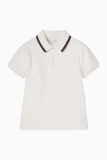 Web Polo Shirt in Cotton