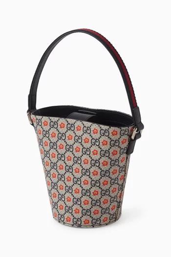 GG Floral Bucket Bag