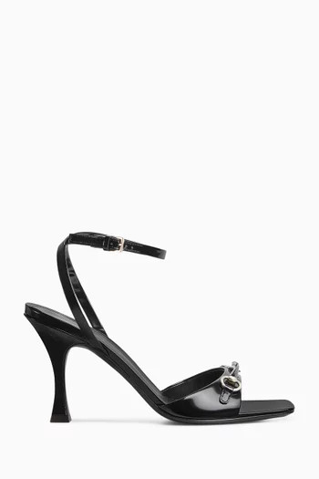 Horsebit 85 Sandals in Leather