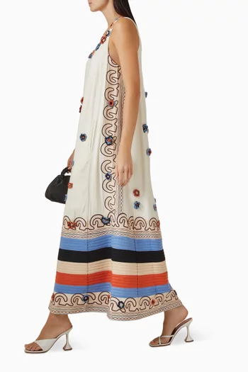 Rise Scoopneck Dress in Tencel Twill