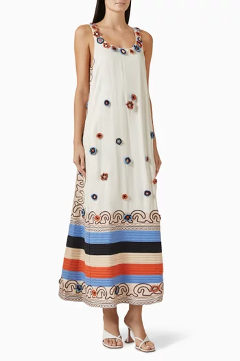 Rise Scoopneck Dress in Tencel Twill