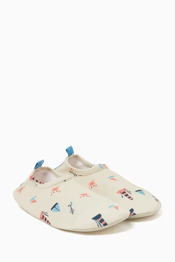 Printed UV Swim Shoes in Recycled Nylon