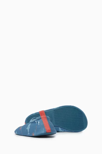 Printed UV Swim Shoes in Recycled Nylon