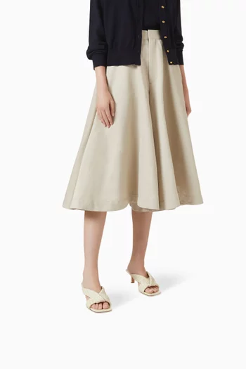 Riva 50 Mule Sandals in Woven Lambskin