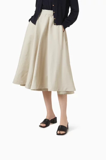 حذاء باركو مفتوح من الخلف بكعب 45 مم جلد مجدول