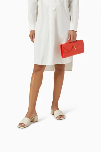 Parco 45 Mule Sandals in Intrecciato Leather