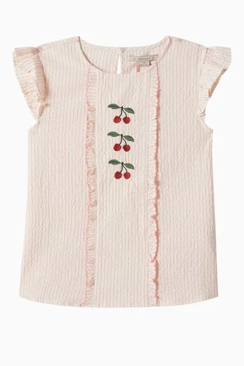 Ellie Frill Top in Organic Cotton