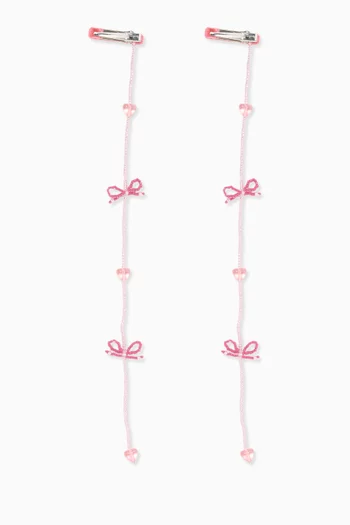 Pearly Tassel Hair Clips, Set of 2